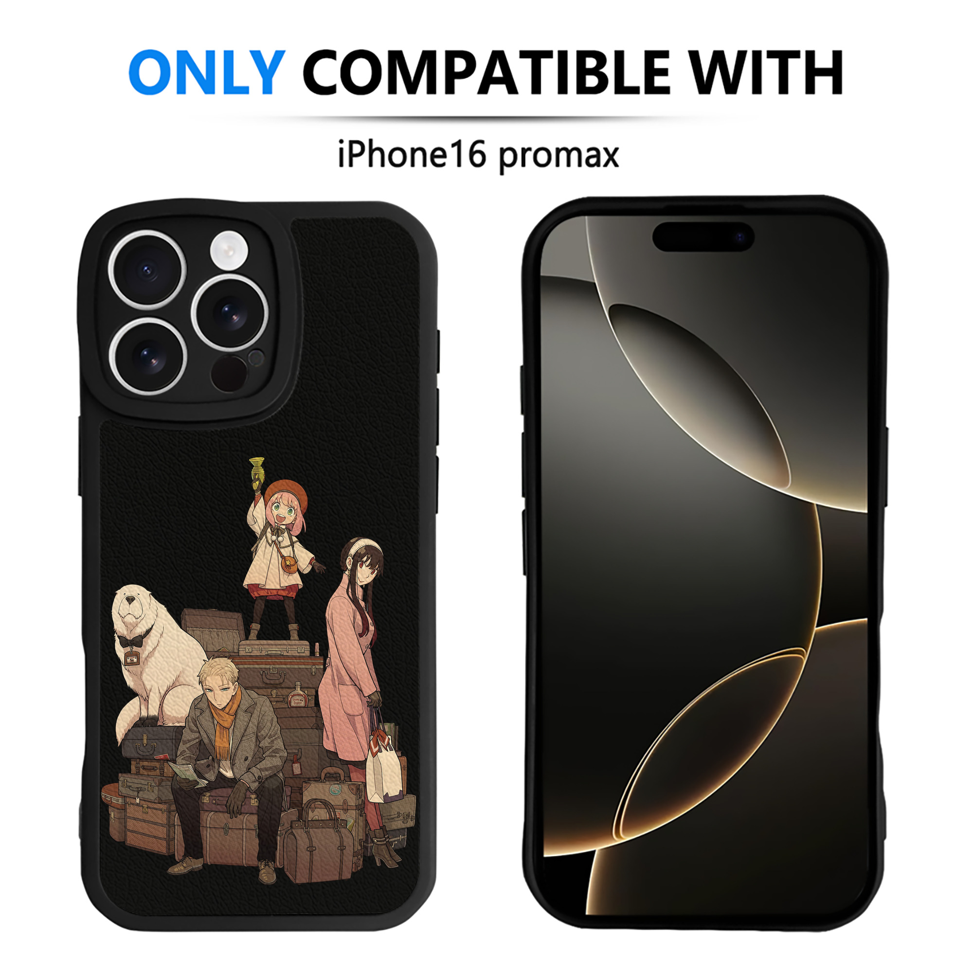 （画像用） SPY×FAMILY间谍家家酒 【iPhone 16シリーズ対応】シリコンスマホケース（レザー調） 材質：シリコン
